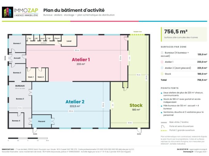Locaux d'activité / Entrepôts à Bayet – Réf. 1142